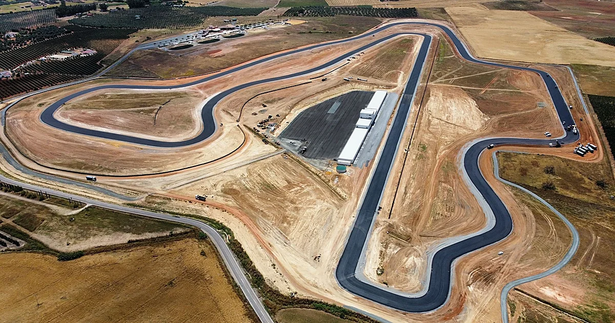 Vista aérea do Circuito de Sevilha